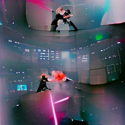Epic Lightsaber Battle on the Death Star