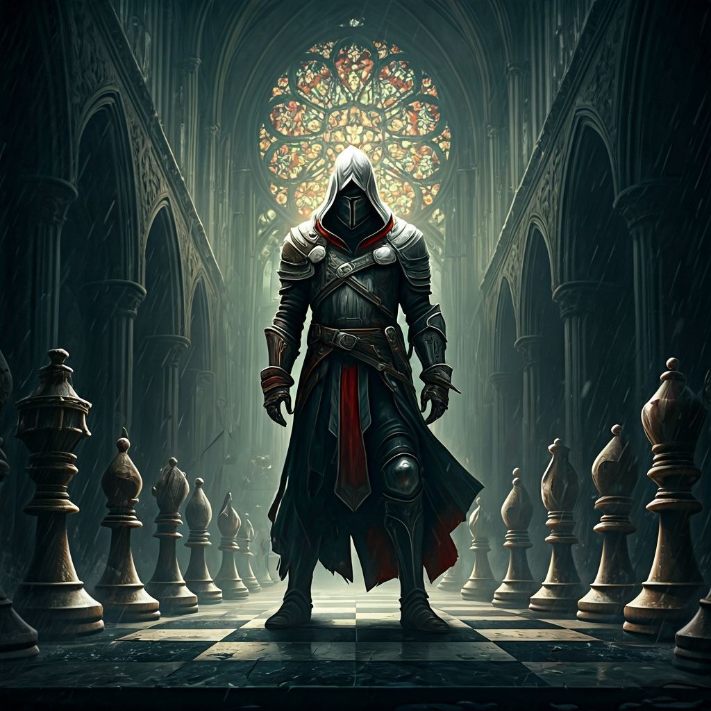 Knight Templar vs Assassins in Gothic Chess Battle