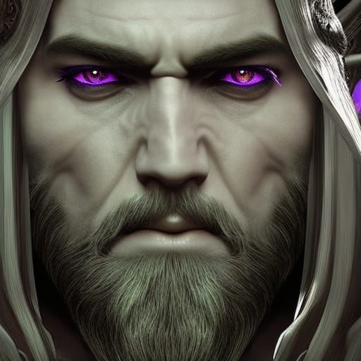 Half-Elf D&D Character Portrait: Digital Matte Painting