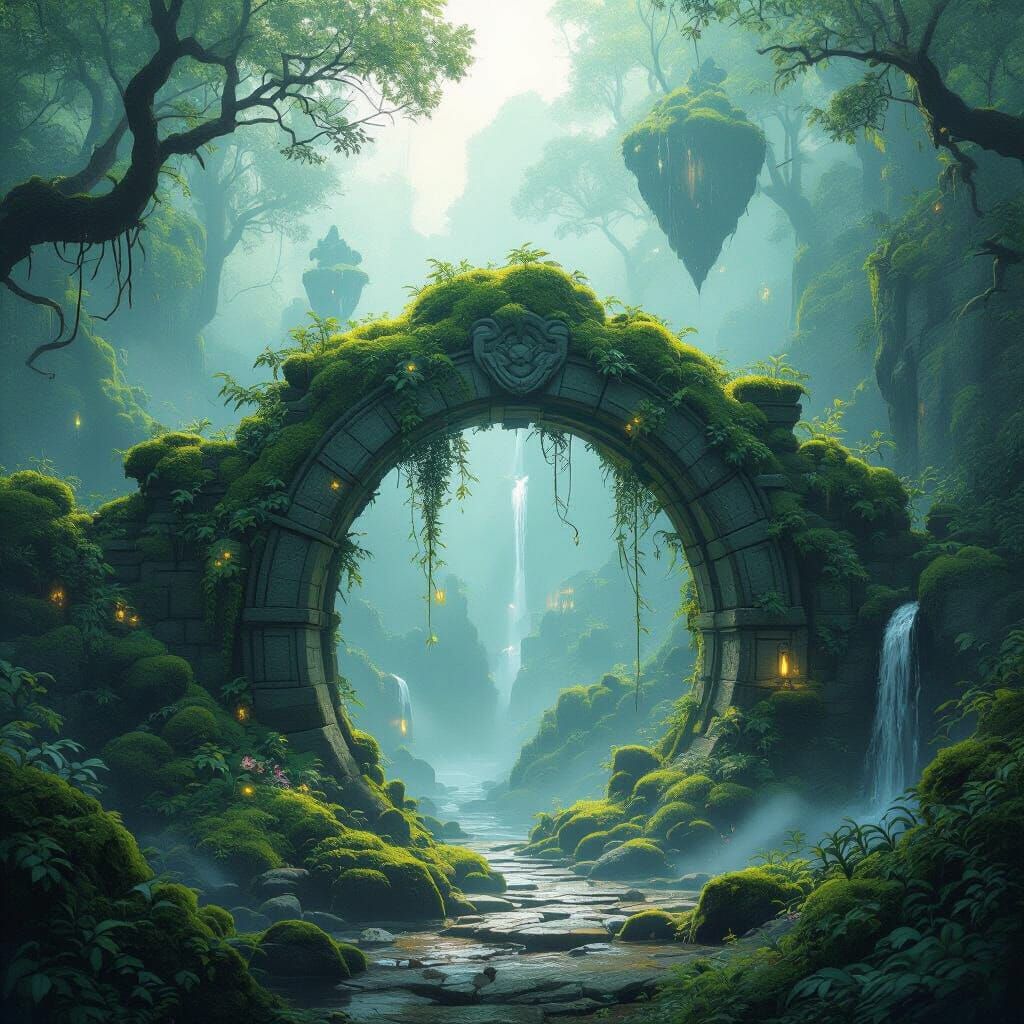 Magical Forest Portal to Floating Islands