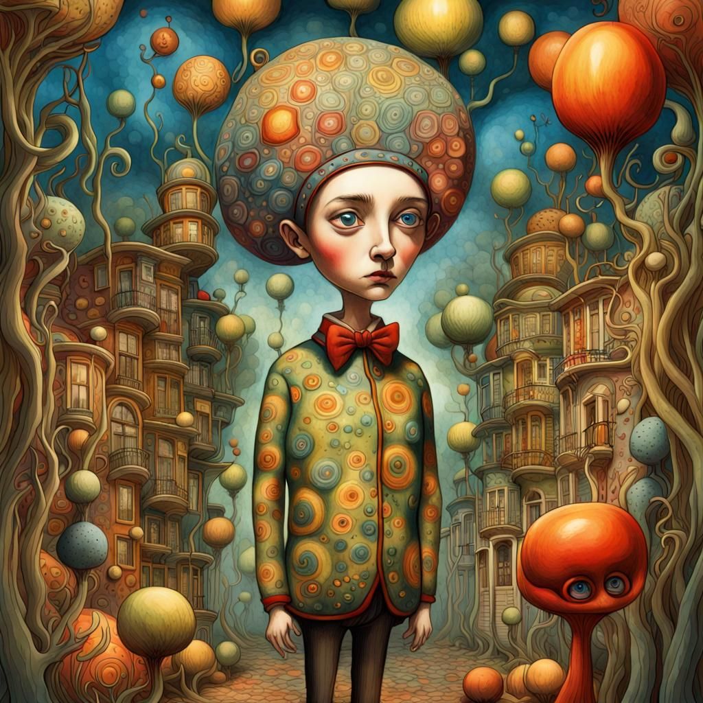Dreamlike Storybook Scene in Watercolor with 3D Rendering