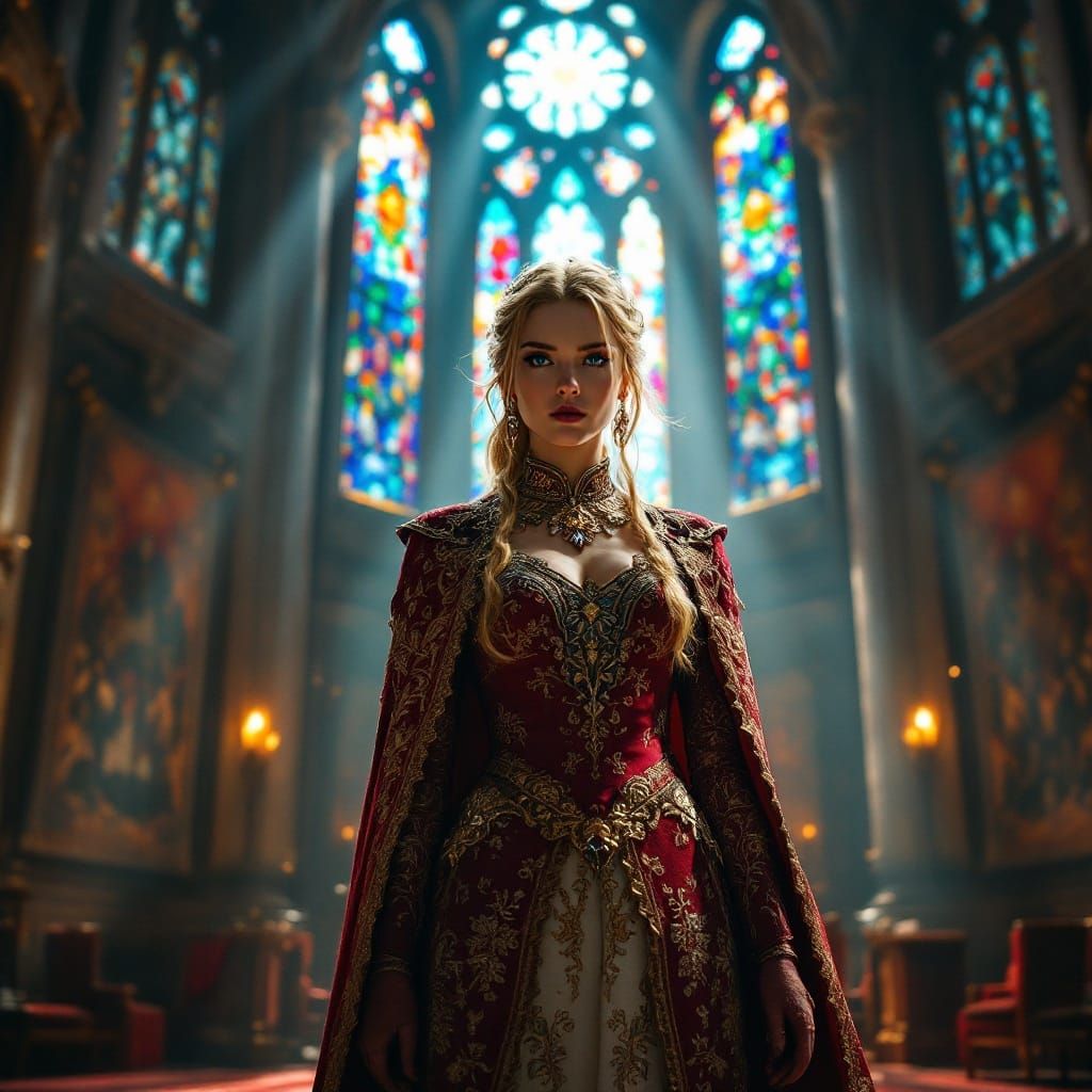 Hylian Princess in Hyrule Castle: Cinematic Portrait