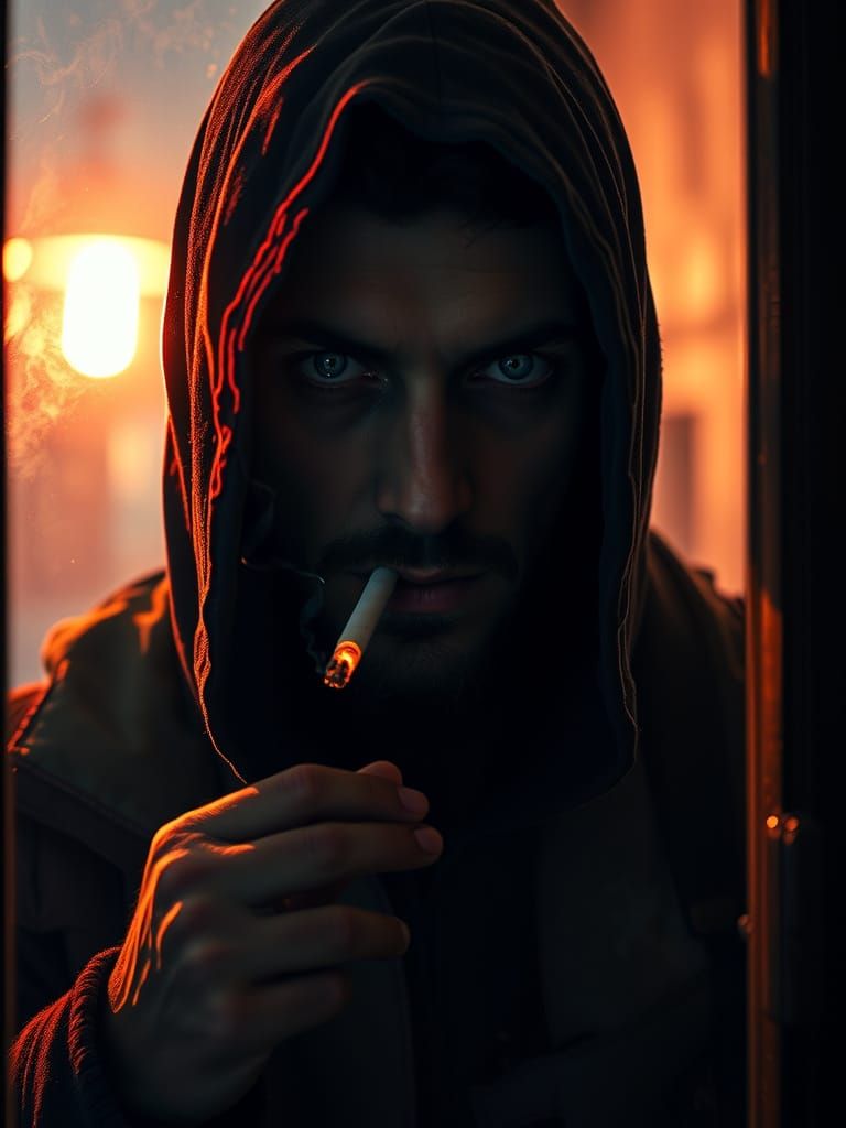 Mysterious Figure Ponders in the Shadows