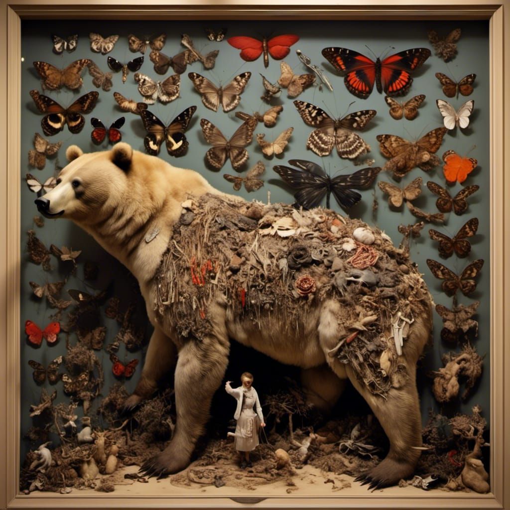 Unusual Taxidermy Roadkill Art Concept