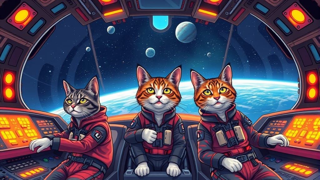 Cats in Space Suits: A Comic Book Adventure