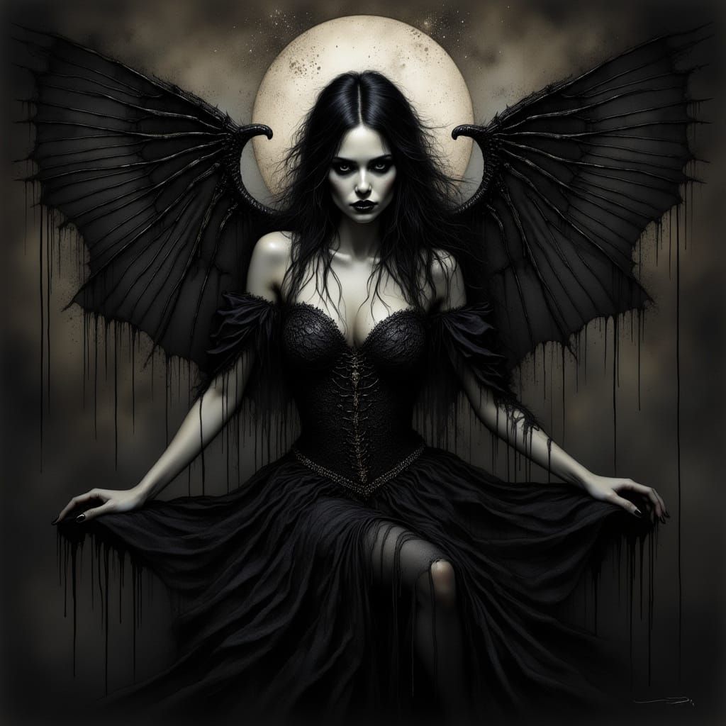 Mystical Woman in Chiaroscuro Style