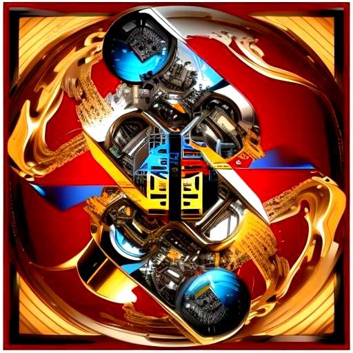 Futuristic Neon Cityscape in Synthwave Style