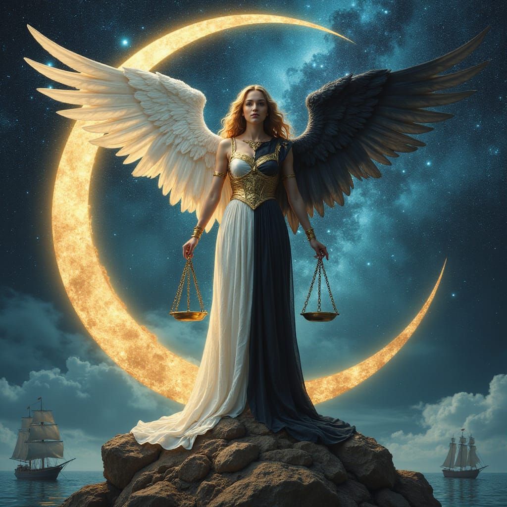 Divine Cosmic Justice in Whispers of Light