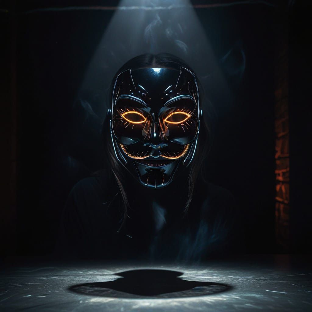 Cyberpunk Portrait of Anonymous Dubstep Dancer