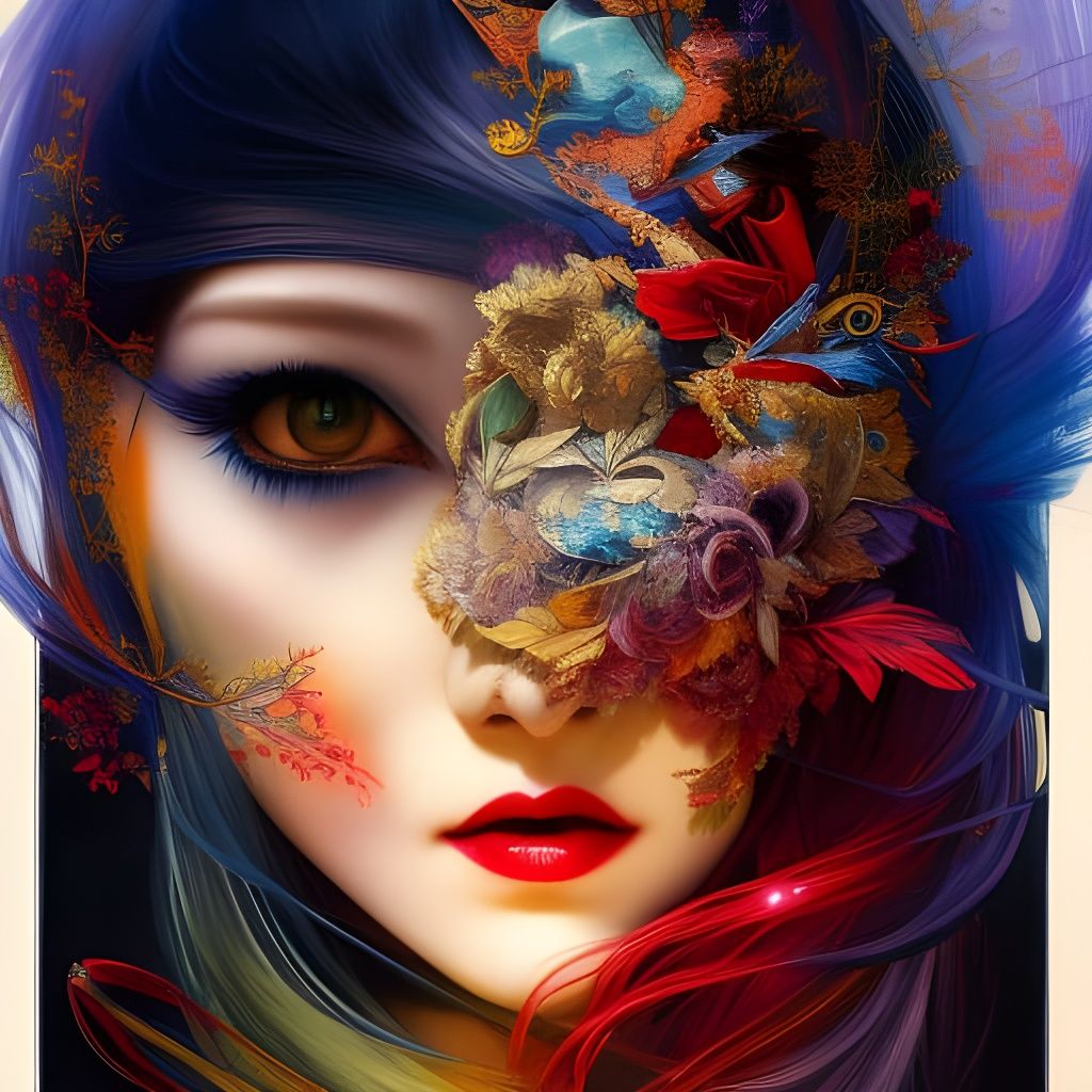 Enchanting Asian Witch in Hyperdetailed Digital Art