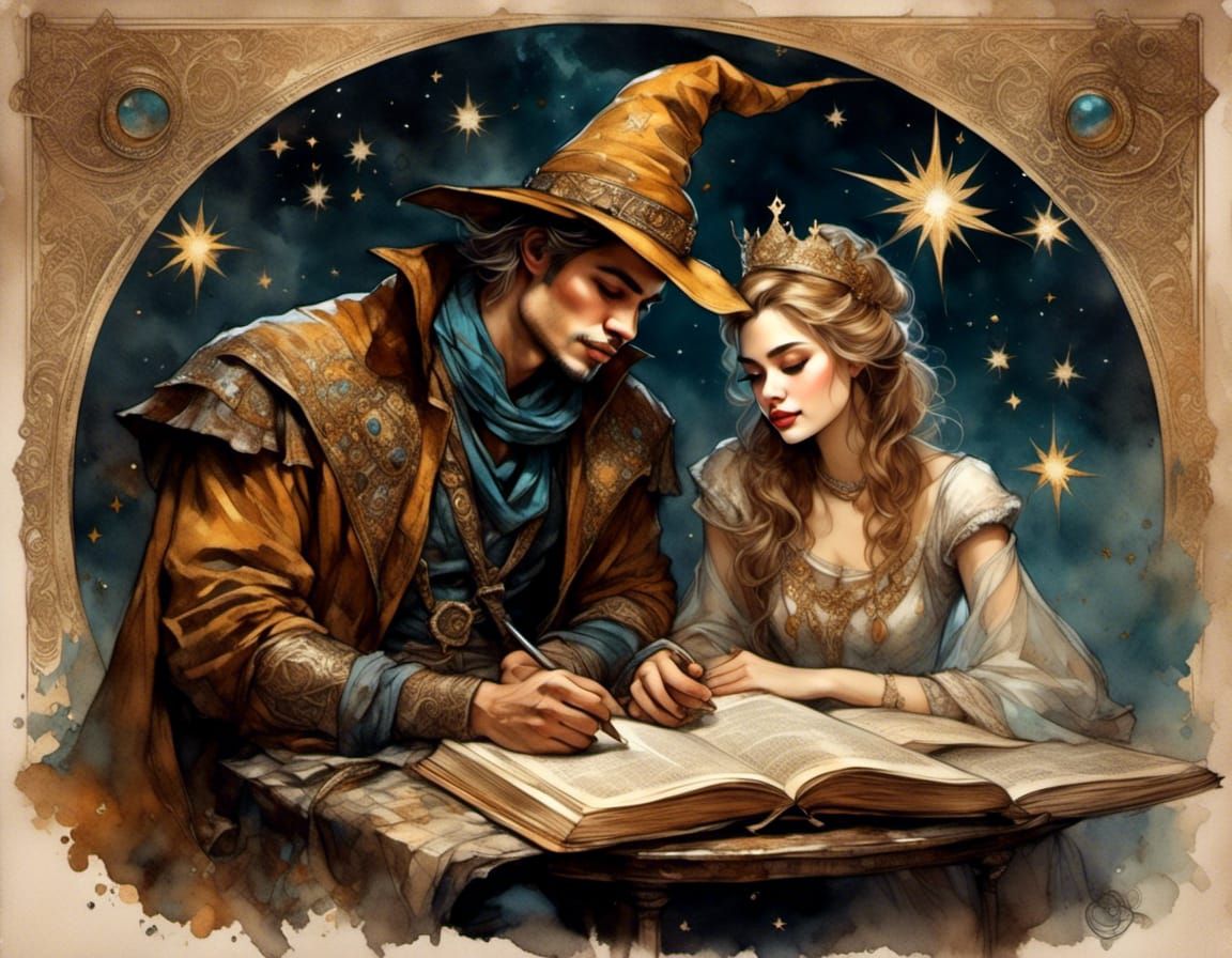 Wizard and Princess in Ektachrome Dreaming Style