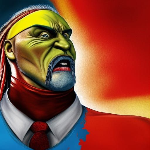 Hulk Hogan as President: Hyperrealistic Concept Art