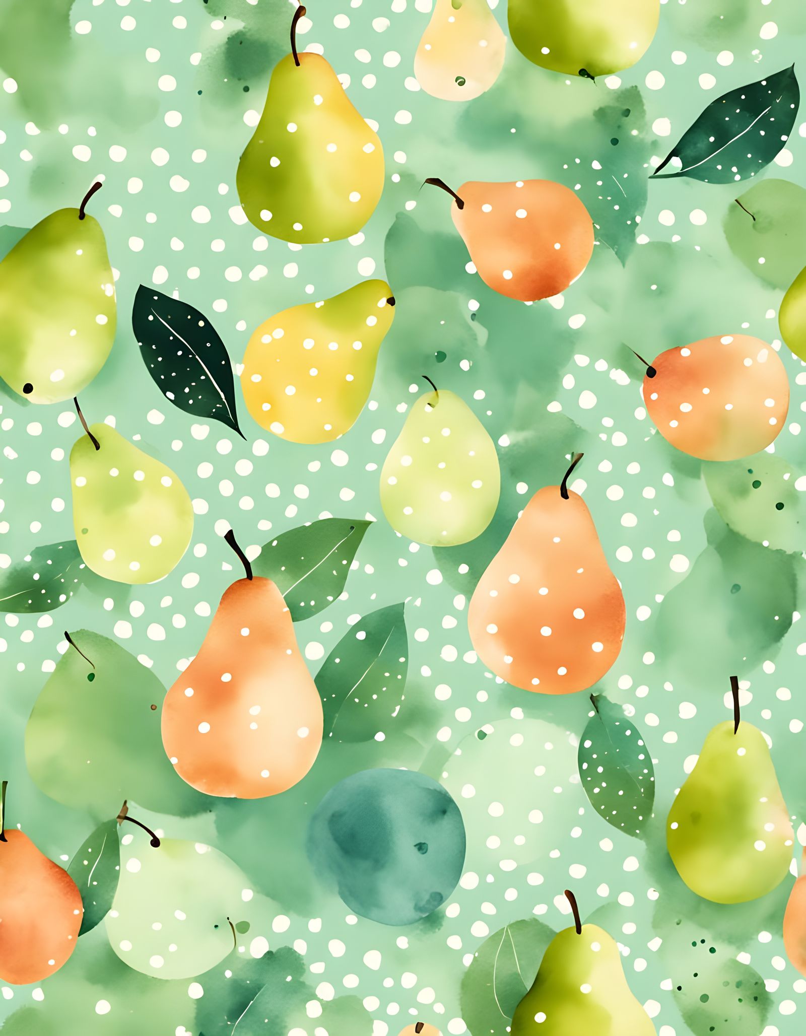 Polka dots and pears