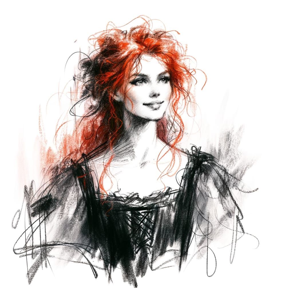 Ethereal Norse Goddess in Impressionist Style