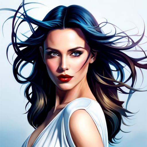 Gothic Snow Beauty, Fantasy Magazine Cover Art