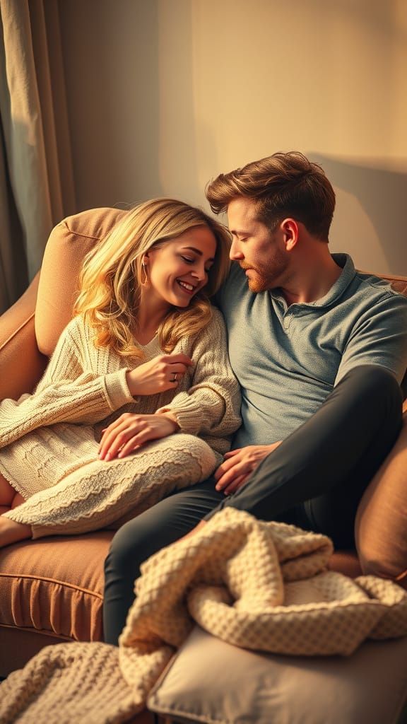 Cozy Couple in Warm Ambiance