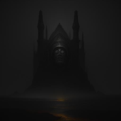 Victorian Spaceship Guided by Light: Charcoal Illustration