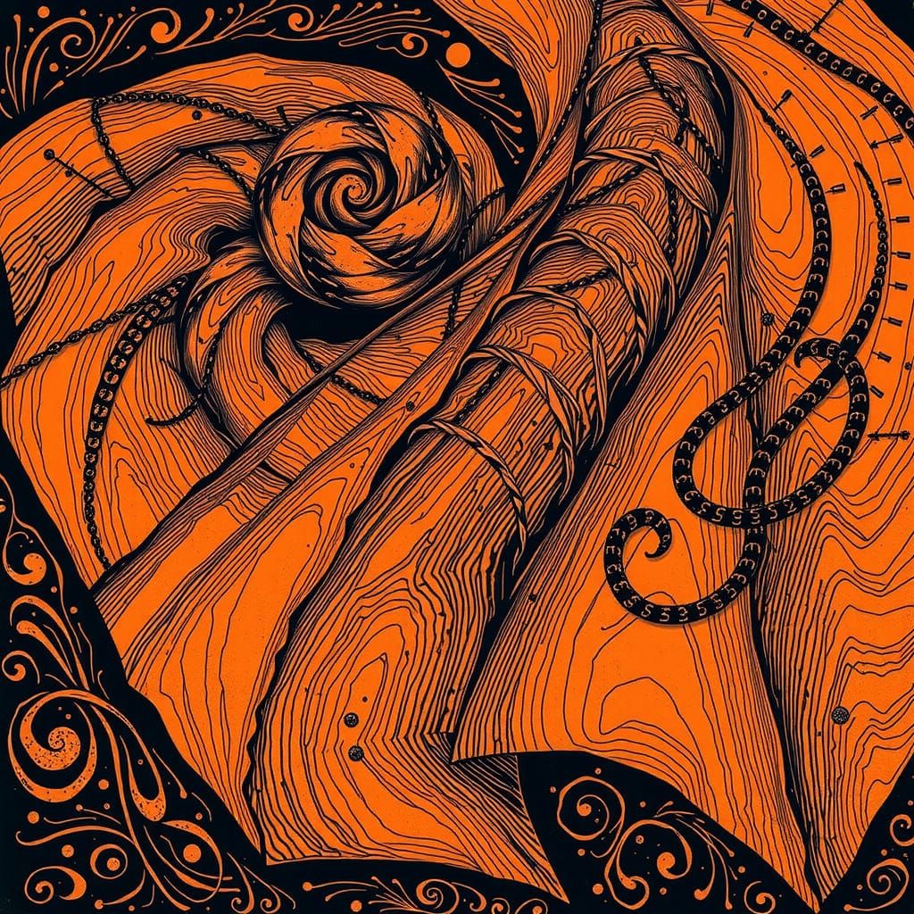 Abstract Motion: Swirling and Warping Forms