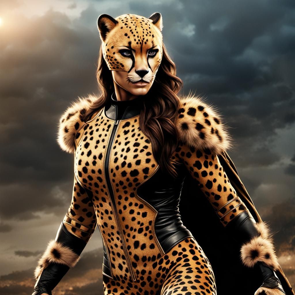 Wrestler Nikki Bella as DC Comics Cheetah
