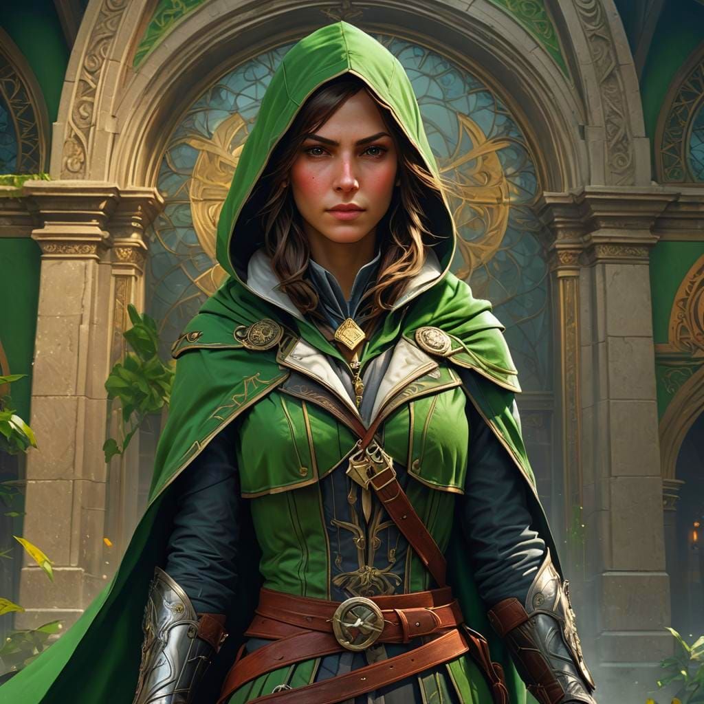 Lydia Frye in Assassin's Creed Style Portrait