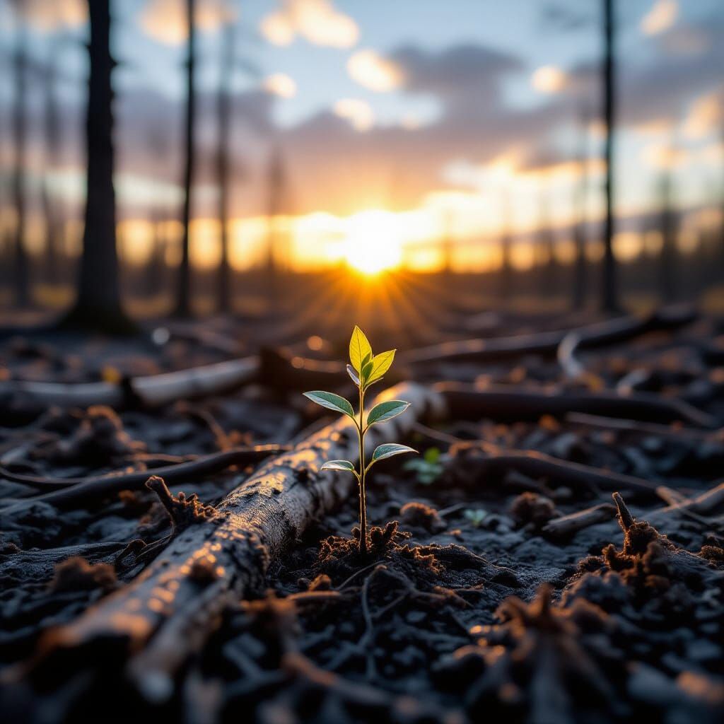 Hope Emerges: New Life in a Burned Forest