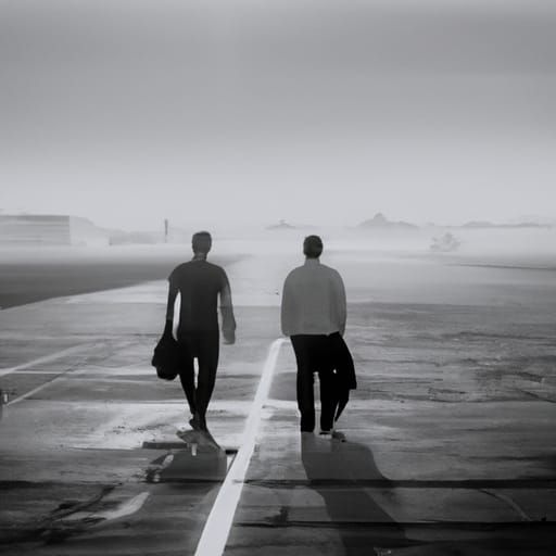 Casablanca Airport Runway: A Film Noir Scene