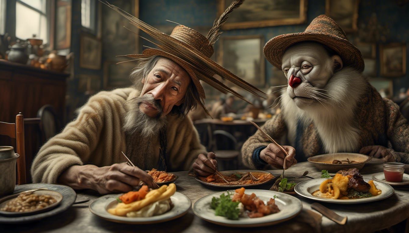 Polychromatic Abstract Blending Cycles in Matte Painting