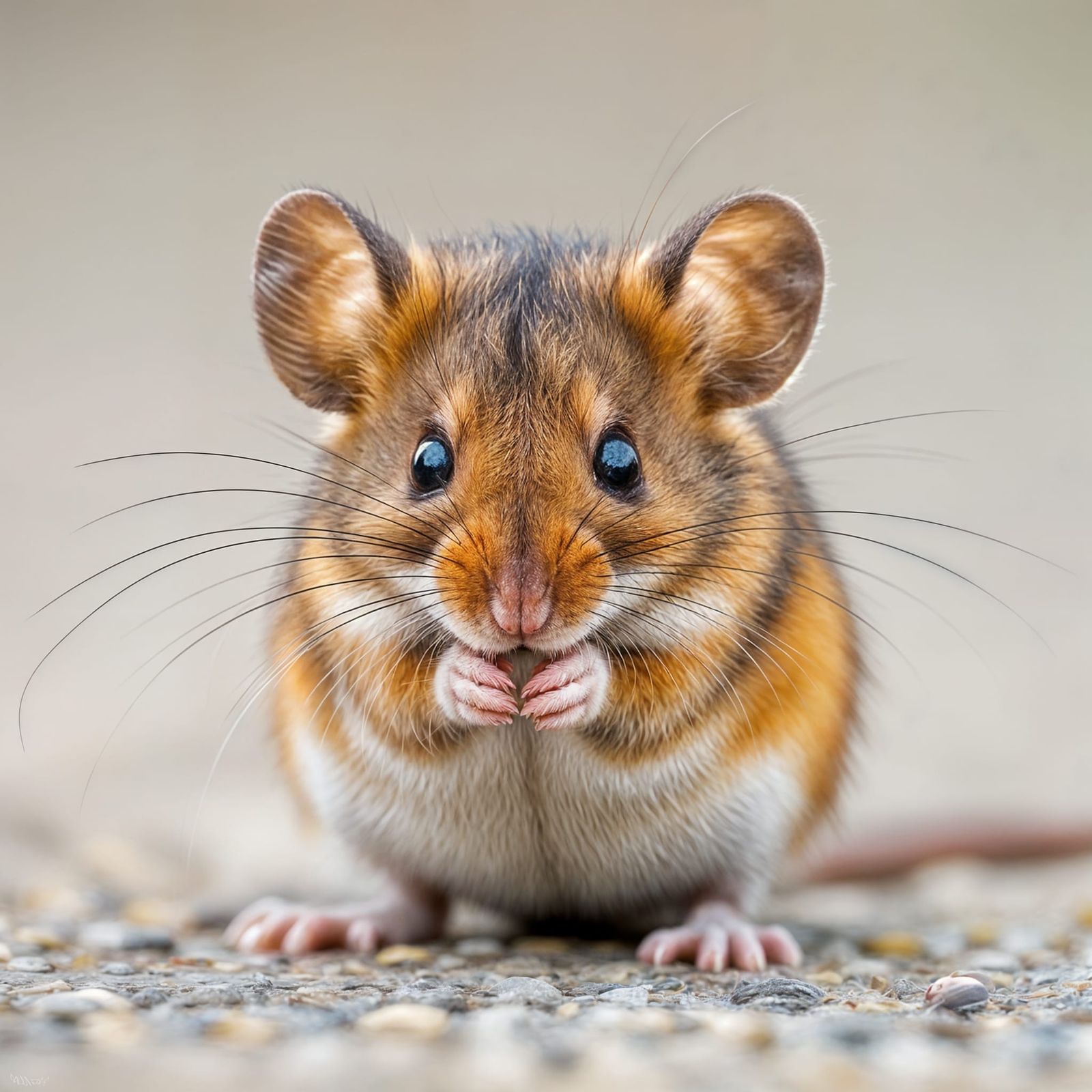 An AI Generated Image of a Shy Mouse