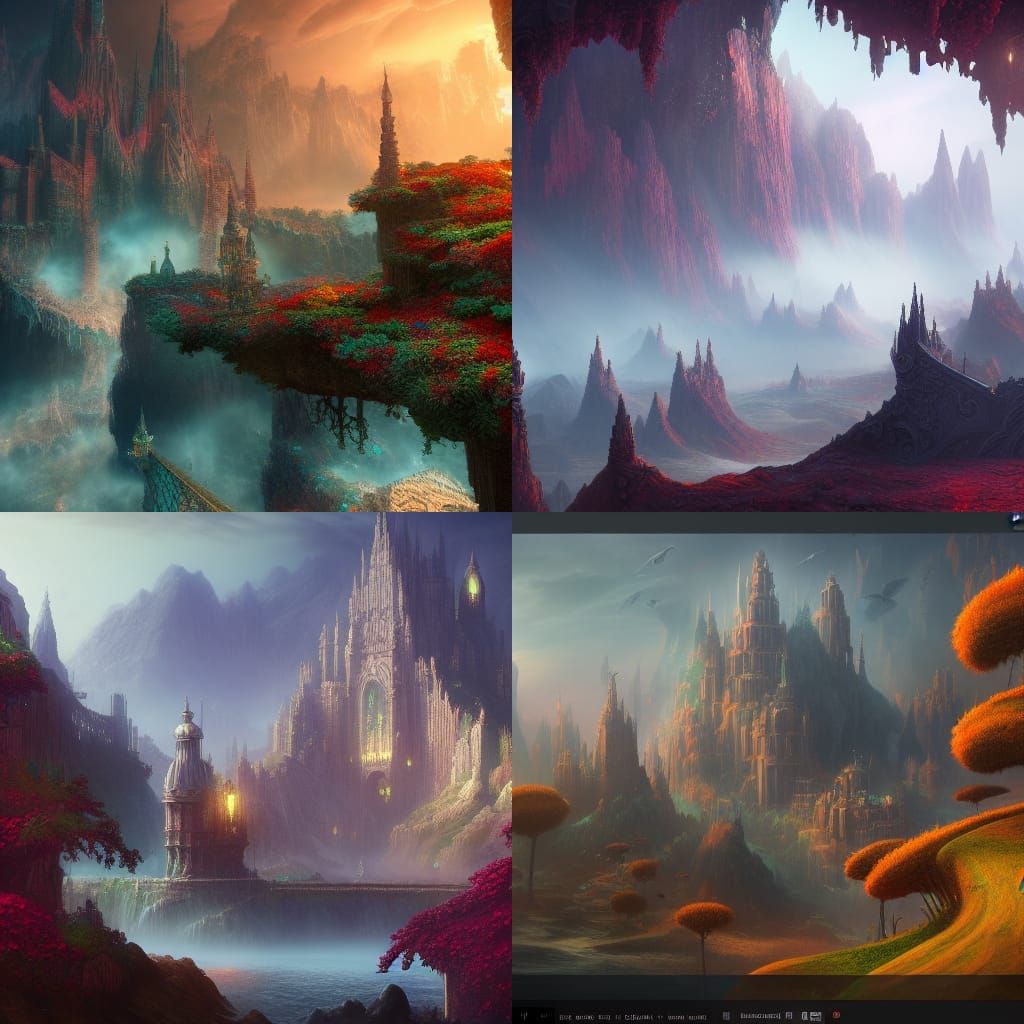 Fantastical Caribbean Dreamscape in Detailed Matte Painting