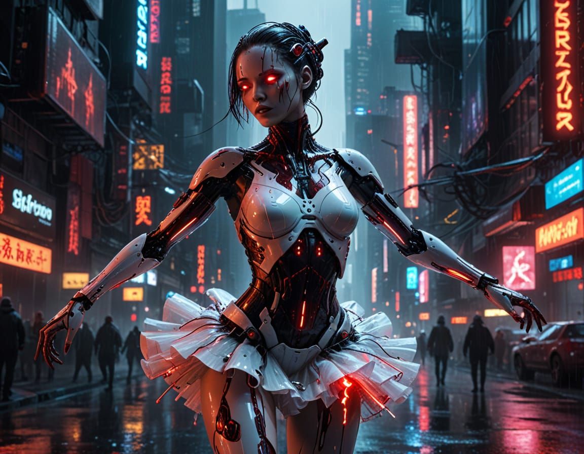 Cybernetic Dancer in a Bloody Tutu