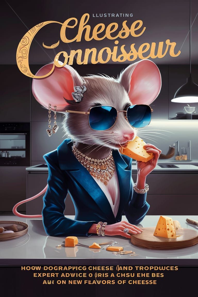 Chic Mouse on Cheese Connoisseur Magazine Cover