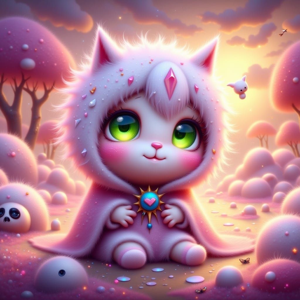 Halloween Marshmallowpunk in Pastel Marshmallow Landscape