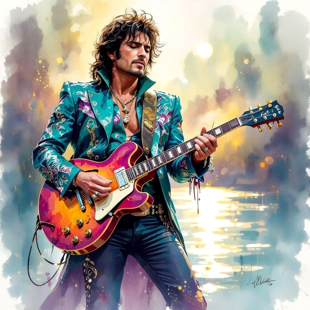 Surreal Rockstar Reveals Turquoise Sunset