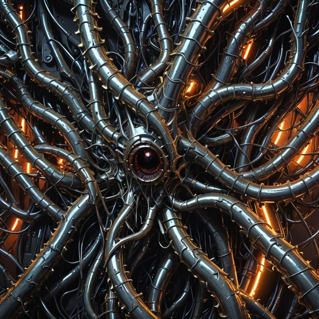 Biomechanical Horror in Quentin Tarantino Style