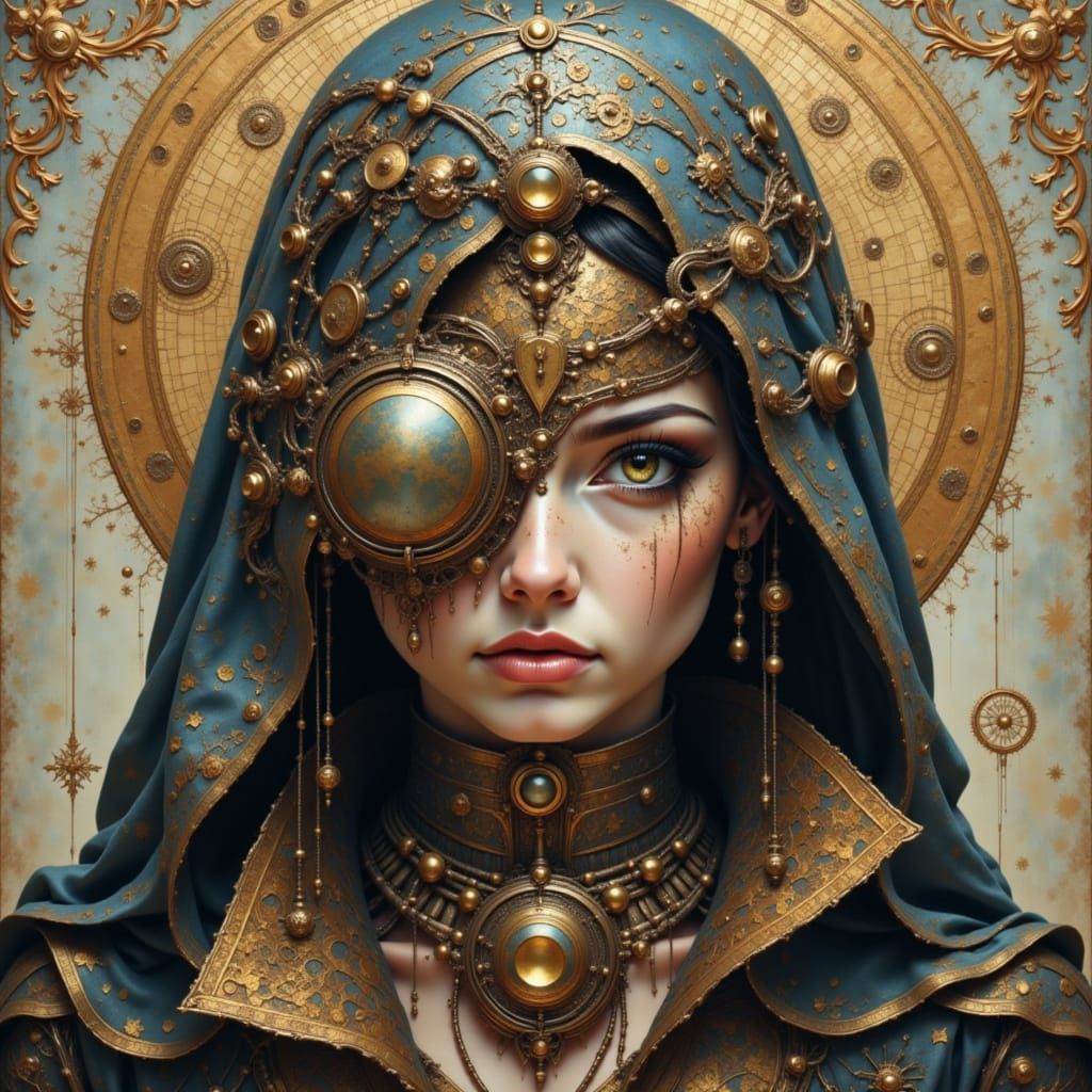 Vibrant Abstract Pattern in Digital Art Style