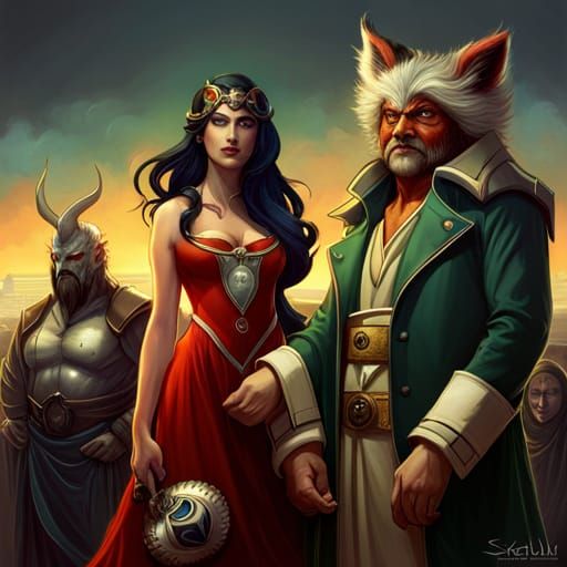 Medusa, Demon, and Fox-Girl at Comic-Con