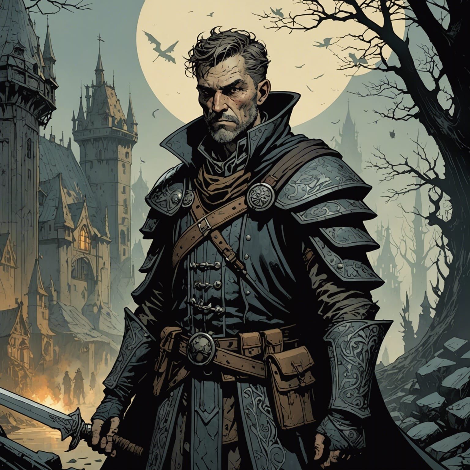 Grimdark Fantasy Illustration