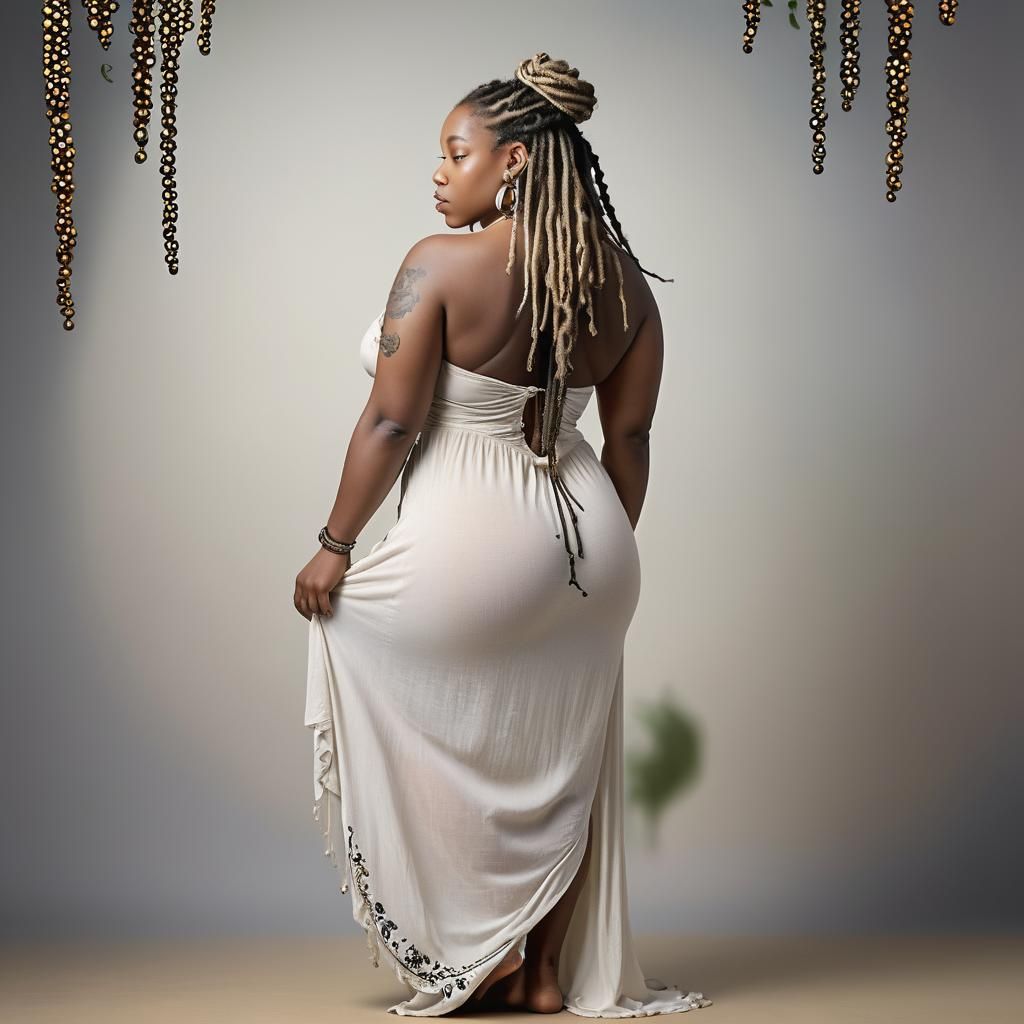 Confident Model with Dreadlocks in Cinematic Style