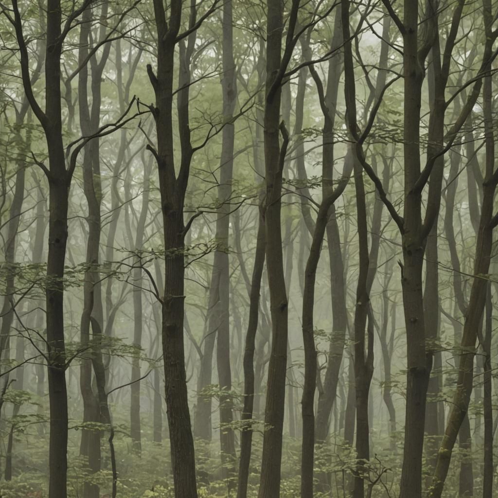 Enchanted Whispering Woods: AI Generated Landscape