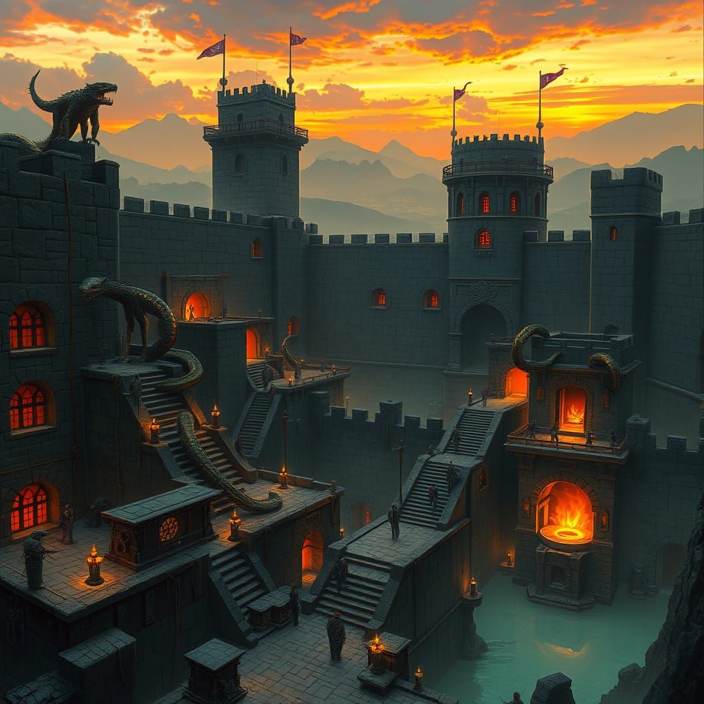 Tsaesci Fortress of Shadomir Hold at Dawn