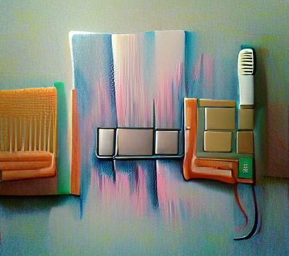 Abstract Rectangles in Acrylic on Canvas