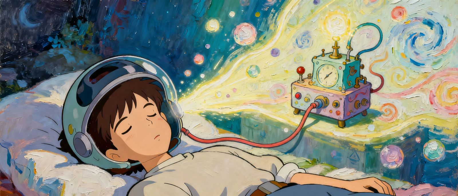 Dream Machine Diagram in Vibrant Artistic Styles