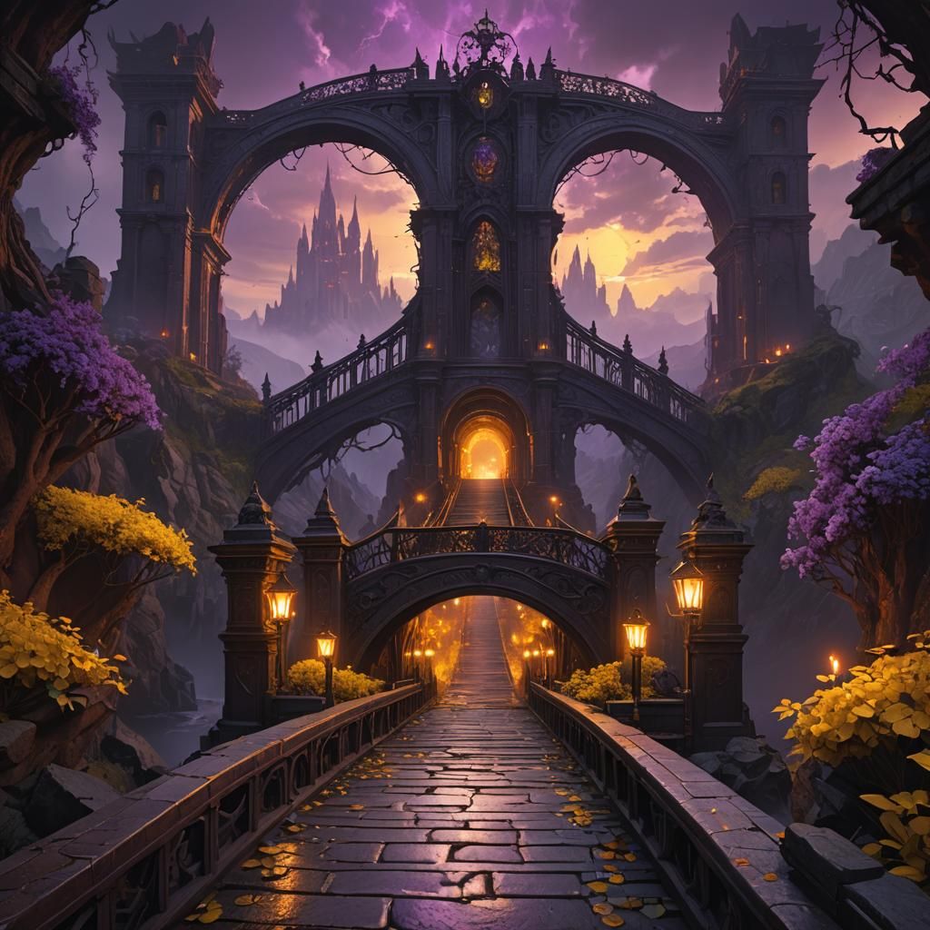 Hell to Paradise Bridge: Dark Fantasy Concept Art
