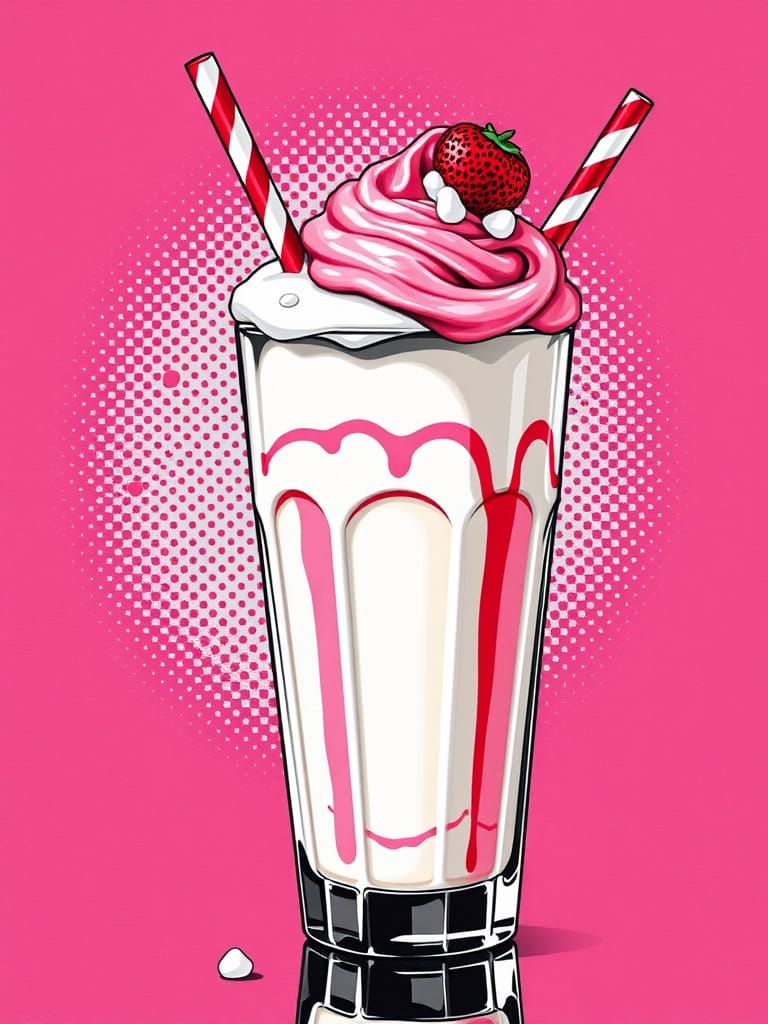 pop art milkshake