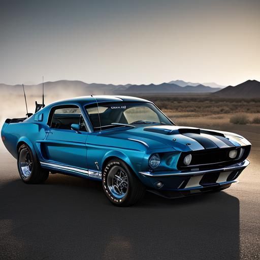 Armored 1968 Ford Mustang GT 500 Shelby