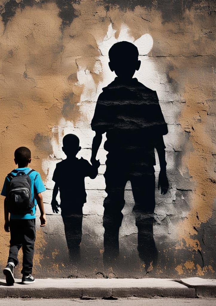 Banksy Graffiti Art: Kid's Deportation in Street Art