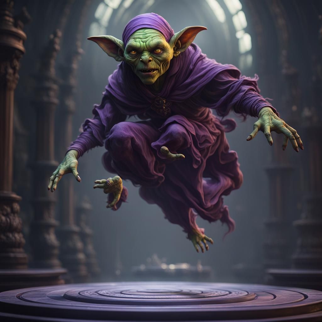 Goblin Ghost Hybrid in Dark Fantasy Style