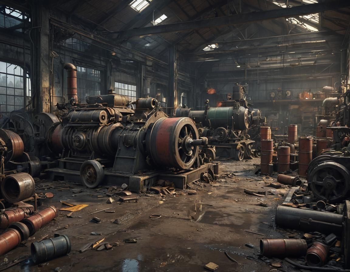 Grim Dieselpunk Workshop with Children Workers