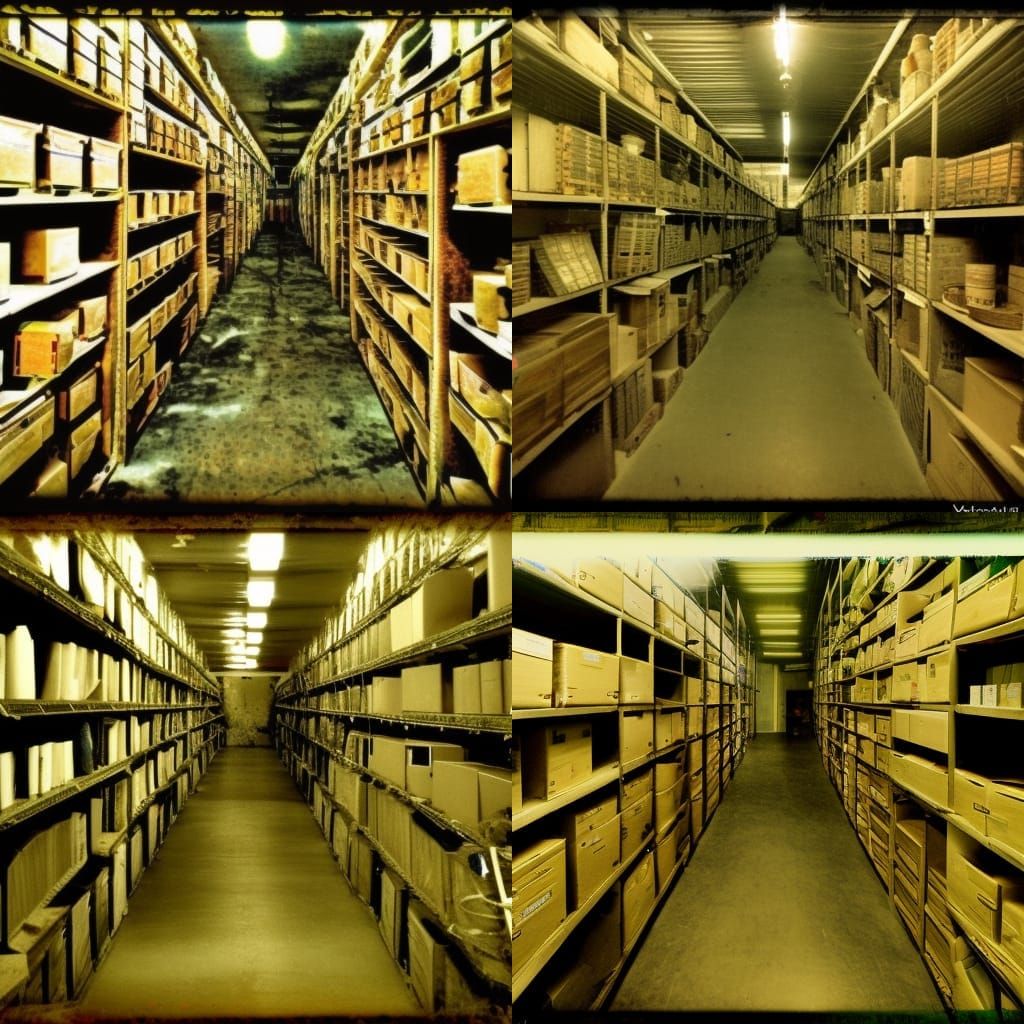 Creepy Never-Ending Storage Unit in VHC Style