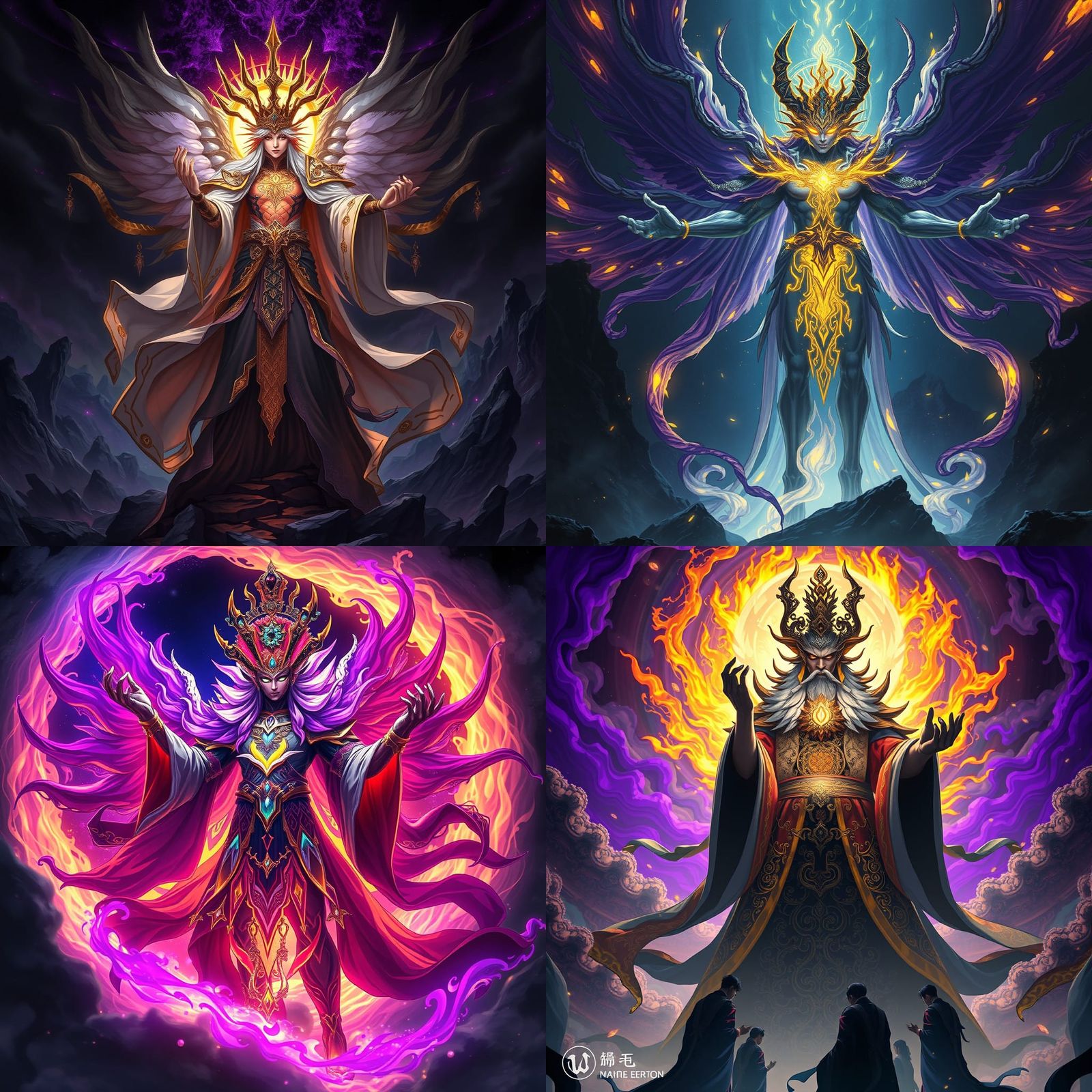 Anime God Character with Supreme Energy